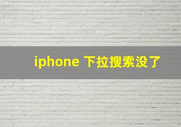 iphone 下拉搜索没了